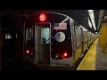 IND Queens Blvd Line E F Express and M R Local Trains Elmhurst Ave R160A R160B R179