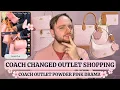 BORDERLINE HOARDING Coach Changed Outlet Shopping With The Viral Coach Outlet Powder Pink Drop