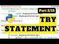 Handling Exception Python Tutorial