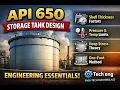 API 650 Storage Tank Design Shell Thickness Calculation The One-Foot Method