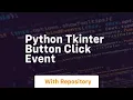 python tkinter button click event