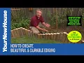 Make Your Own Edging from Landscape Timbers - The Great Outdoors