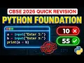 Input Output Functions in Python PYQs Class 12th Computer Science CBSE 2027 Quick Revision