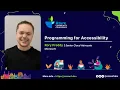 Programming for Accessibility Rory Preddy AzConfDev2021 Diversity and Inclusion