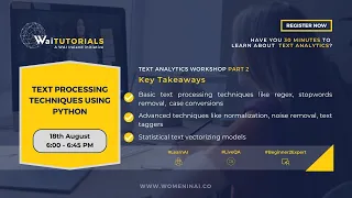 WaiTUTORIAL - Text Analytics Workshop