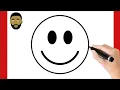 HOW TO DRAW SMILEY FACE EMOJI