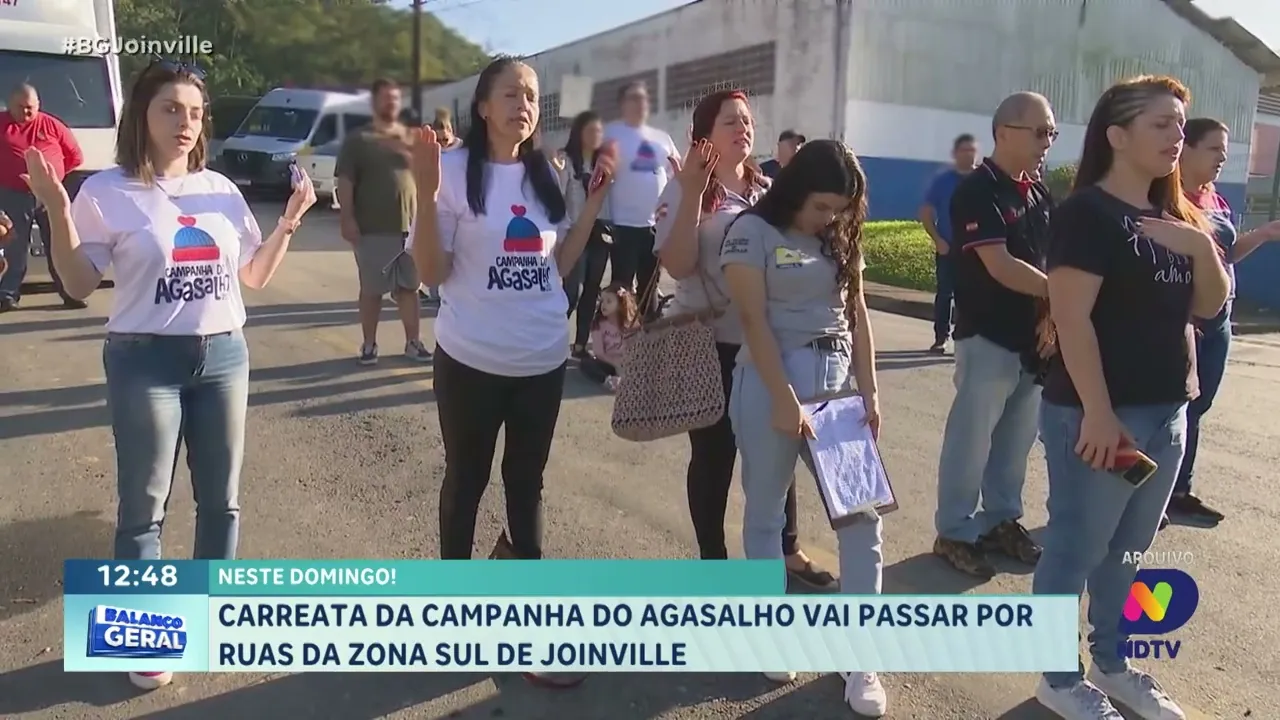 Neste domingo, Carreata da Campanha do Agasalho vai passar por ruas da zona sul de Joinville