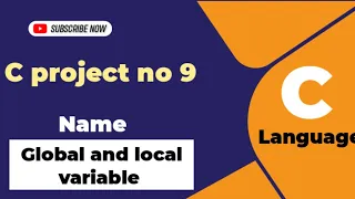 Global and local variable project in c c language projects language