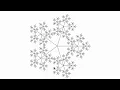 How to draw recursive star with python turtle