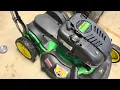 John Deere js63 carb swap - Briggs Stratton 6 75hp engine