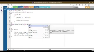 Print Array element in reverse order using Recursion