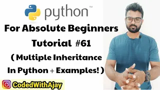 Multiple Inheritance Python Tutorials For Absolute Beginners In Hindi