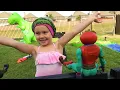 Ava Runs the Toy Story Obstacle Course