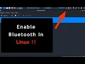 How To Install Bluetooth In Linux Connect Bluetooth Device with Linux