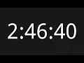 2 Hour 46 Minute 40 Second Countup No Copyright Timer