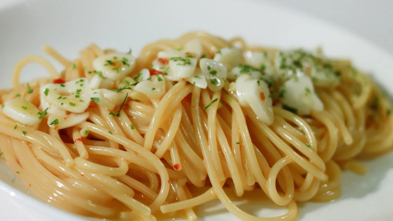 원팬 알리오 올리오 스파게티