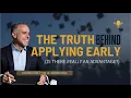 Applying Early to College When It Helps and When It Hurts