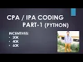 CPA Coding Question Part1 Python