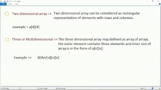 Two and three dimensional array in c 15