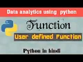 user defined function in python