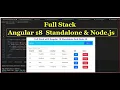 Full Stack with Angular 18 Standalone and Node JS