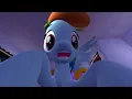 My little pony - Rainbow Dash kisses you and falls