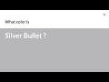 Silver Bullet color hex color - Grey color