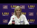 Kim Mulkey gives her thoughts on LSU vs Alabama football