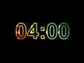 4 Minute Timer No Music with Alarm 4 Minute Countdown Timer