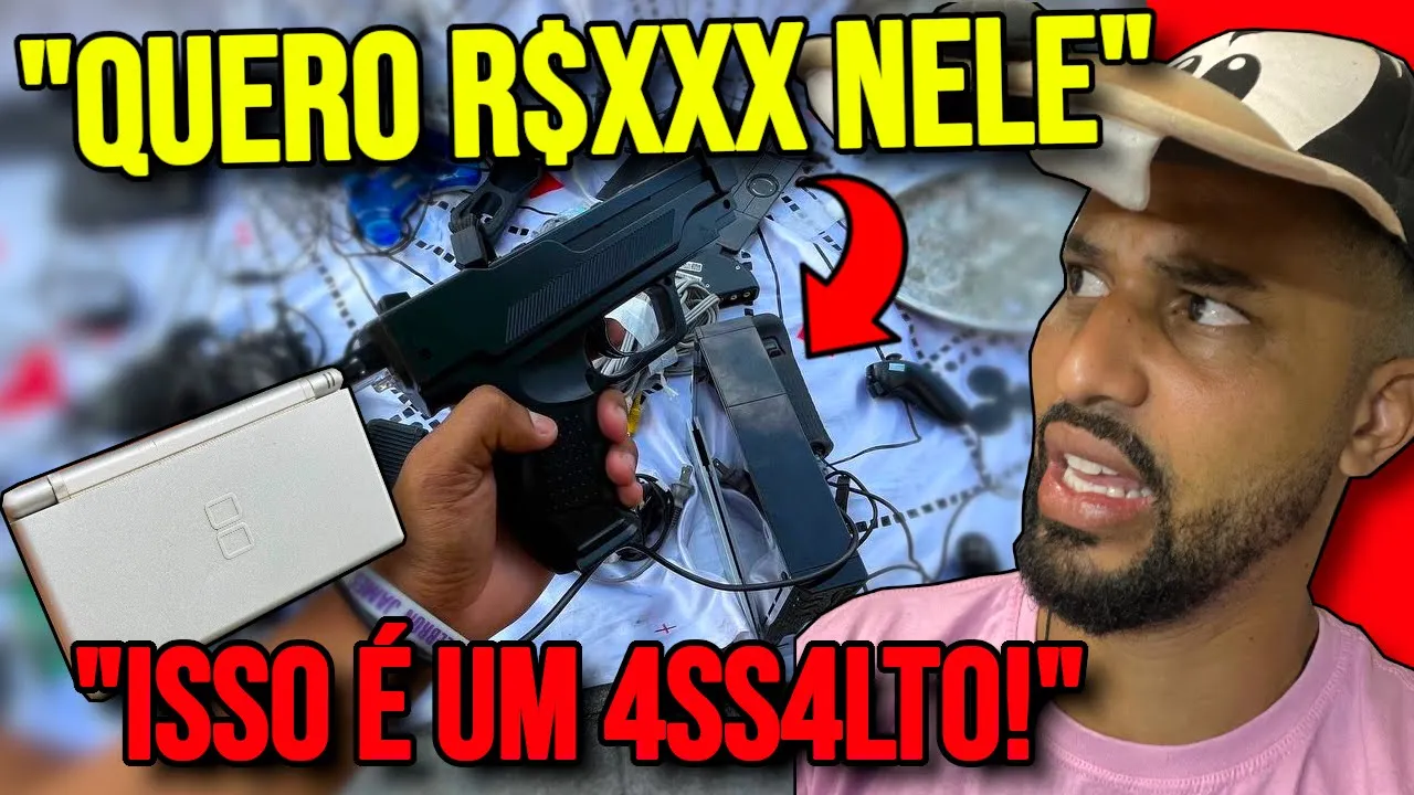 CAÇADA GAMER | NINTENDO WII PS2 NINTENDO DS LITE RELÍQUIAS 4SSA4LTO NA FEIRA DO ROUBO