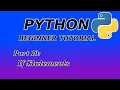 If statements - Python Tutorial Part 10
