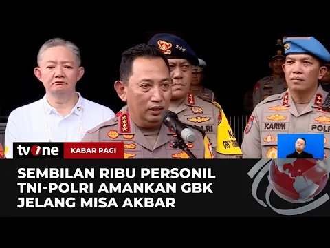 Kapolri dan Panglima TNI Tinjau Langsung GBK Jelang Misa Agung Paus Fransiskus