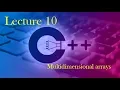 C 10 Multidimensional arrays