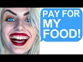 Karen Uses Men for Free Food