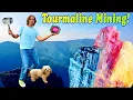 Mining Gem Tourmaline Crystals / Open To Public!