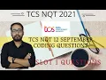 TCS NQT 2021 12 SEPTEMBER SLOT 1 CODING QUESTIONS DETAILED DISCUSSION