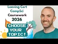 L Cert CompSci Coursework 2026 What should you do your project on