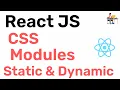 ReactJS - CSS Modules Static Dynamic Scoped CSS Hindi Coding Scenes