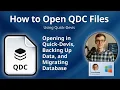 How to Open QDC Files Quick-Devis Database