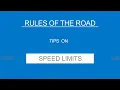 6 - SPEED LIMITS