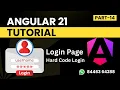 Login Page in angular Angular 21 Tutorial for Beginners Part - 14