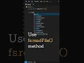How to Read File using Node js