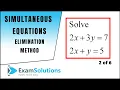 Simultaneous Equations - Elimination method
