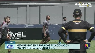 Neto Pessoa fica fora dos relacionados mais uma vez hoje