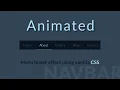 Navbar Menu Hover Effect Using CSS Navbar Hover Underline Animation Menu Hover Effect
