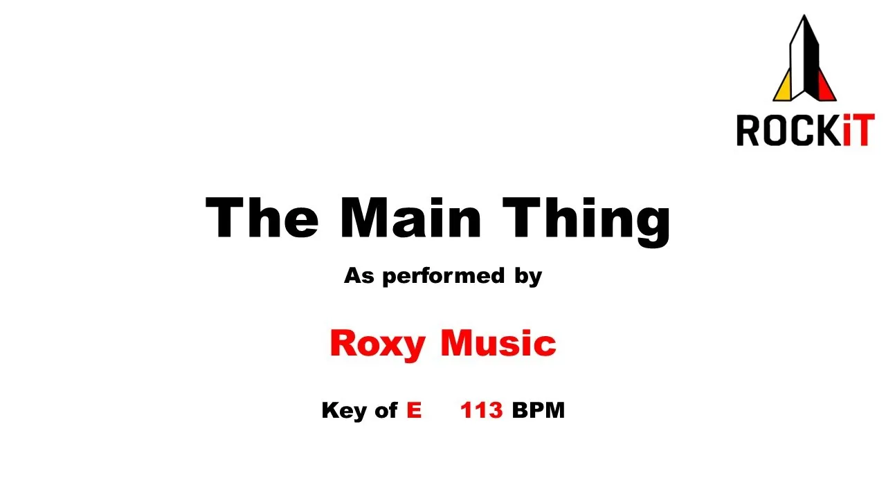 Roxy Music - The Main Thing