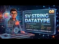 system verilog string datatype 08 string datatype in sv