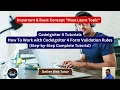 How To Work with CodeIgniter 4 Form Validation Step-by-Step Tutorial of Form Validation Rules