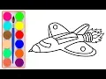 How to Draw Rocket - Coloring Pages for Kids