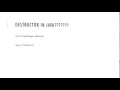 Lecture 4 Constructor vs Destructor in JAVA